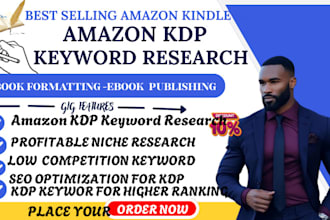 do amzon KDP keywords category and niche research for your KDP book