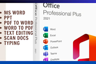 do ms office ms word ms excel ms access pdf to word and PPT