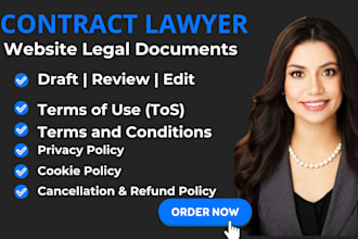 write lawyer contracts, legal agreements, terms and conditions or privacy policy