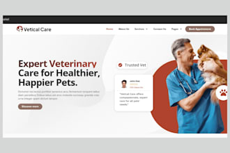 design veterinary website pet care pet grooming website dog training dog website