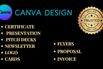 design stunning newsletters, flyers, posters,more in canva