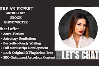 ghostwrite 30,000 words astrology, tarot card, spirituality, witchcraft ebook
