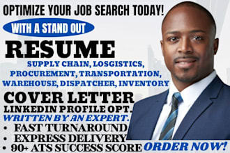 write ats logistics, supply chain, procurement, warehouse, transportation resume