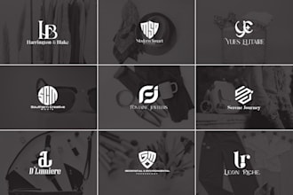 design initial letters modern fashion clothing luxury brand monogram logo design
