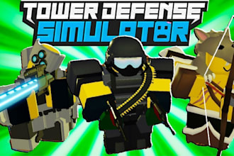 build roblox tower defence game, obby game, roblox horror game, ugc vfx assest