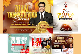 create an amazing church flyer and events flyer design