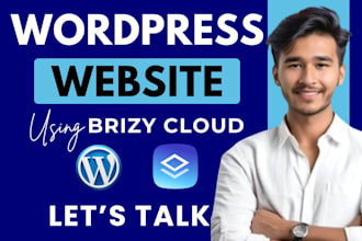 custom responsive wordpress website using brizy pro builder