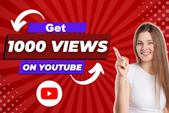get real 1000 youtube views with organic growth and promotion