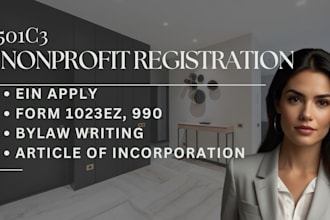 register your nonprofit obtain 501c3 tax exemption ein bylaws coi form 1023ez