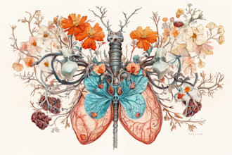 do medical, scientific and biology illustrations for you
