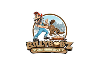 design remarkable stump grinding services logo