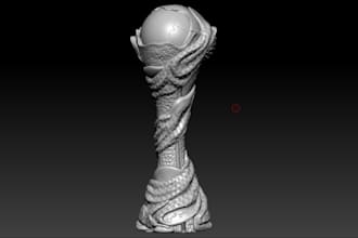 trophy 3d stl,3d cut and key model,robot3d,zbrush sculptor,3d bird for printing