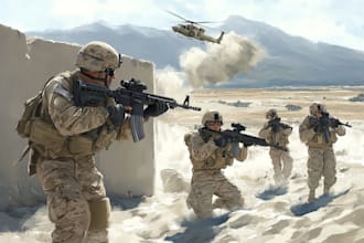 draw military themed illustrations