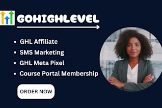 do ghl affiliate, sms marketing, course portal membership, ai, ghl meta pixel