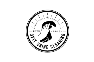 design captivating spit shine cleaning logo