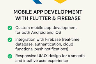 mobile app development with flutter and firebase