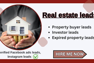 generate high quality real estate leads, investor, and real estate buyer leads