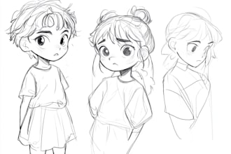 draw sketch anime and manga style