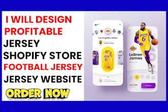 design profitable jersey shopify store jersey website jersey store shopify store