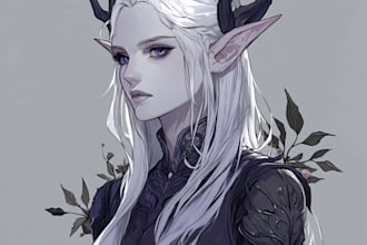 make design fantasy dnd character, concept art, and  party