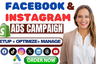 do shopify facebook ads campaign, instagram ads, meta ads to boost shopify sales