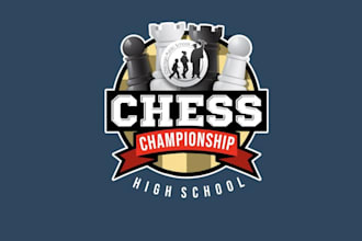 design high quality esport chess book logo with fastest delivery