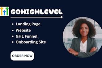 be your ghl expert and create ghl landing page, sales funnel, website, ai