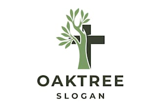 design minimalist church religious christian ministry logo