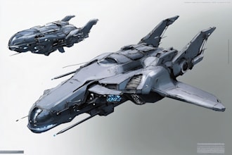 create a spaceship or vehicle design for you