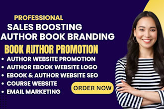 do author branding book author website ebook promotion author logo author page