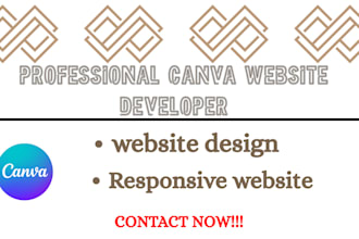 design a professional and modern canva website for ecommerce store