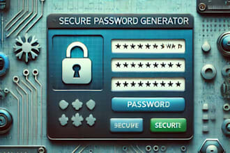 create a secure and customizable password with gui in python