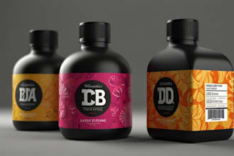 do 3d product package label design 3d animation label design for 3d printing