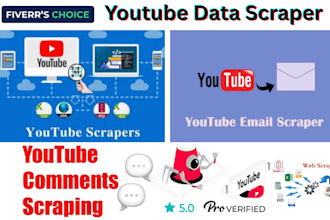 extract youtube data, niche channel emails, data collection, video data mining