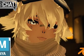 create 3d furry vrchat avatar vtuber model femboy vrc avatar nsfw vr character