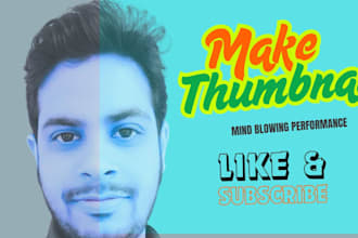 do mind blowing thumbnail for you