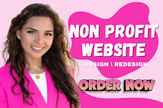 design charity, ngo website, crowdfunding, donations and non profit website