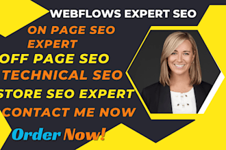 update and fix webflow website design or template and SEO