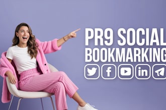 create indexable PR social bookmarking backlinks