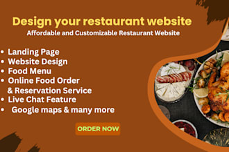 design a restaurant website in wordpress