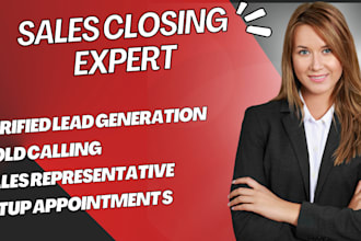 sales closer b2c b2b appointment setter sales manager sales agent sales rep