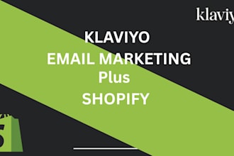 design email templates, email campaign, landing page for klaviyo shopify store