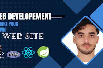 develop full stack websites using spring boot and react js