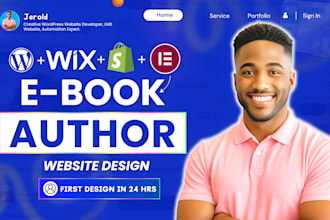 design author website, ebook author website, ebook website, book website design