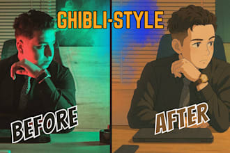 transform your photo into a dreamy anime style artwork