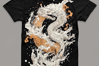 do cartoon style illustration for t shirt design, vector,