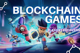 develop web3 p2e game, crypto nft games, metaverse blockchain gaming world,