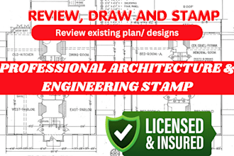 architectural drawing, structural design for city permit in virginia, arizona