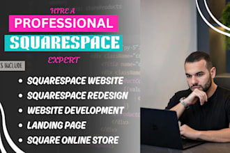 do modern squarespace website design, redesign and edit your squarespace website