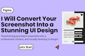 convert your screenshot into a stunning UI design